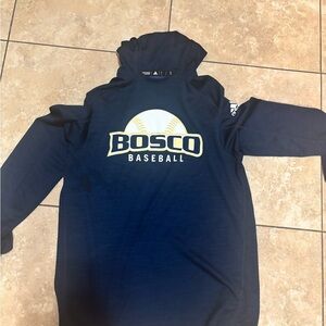 St John Bosco Braves High School Official Adidas Hoodie Pullover Jumper Baseball